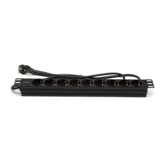 Lapara LA-00030510 Régua PDU para Rack 19" 1U 9x Schuko