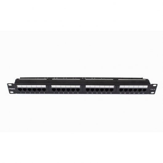 Lapara LA-4010203 Patch Panel para Rack 19" 1U Cat 6a UTP 24 Puertos RJ45