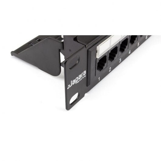 Lapara LA-4010203 Patch Panel para Rack 19" 1U Cat 6a UTP 24 Puertos RJ45
