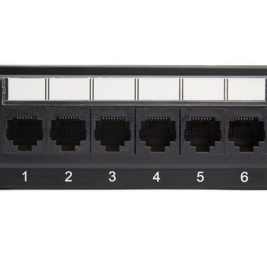 Lapara LA-4010203 Patch Panel para Rack 19" 1U Cat 6a UTP 24 Puertos RJ45