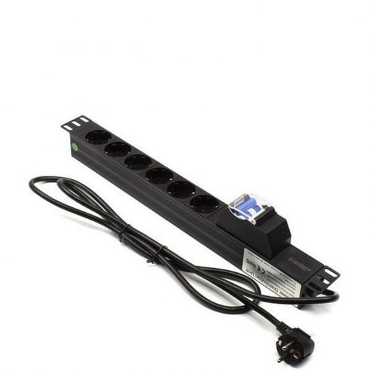 Lapara LA-00030503 Regleta Rack PDU 19" 1U 6xSchuko con Magnetotérmico