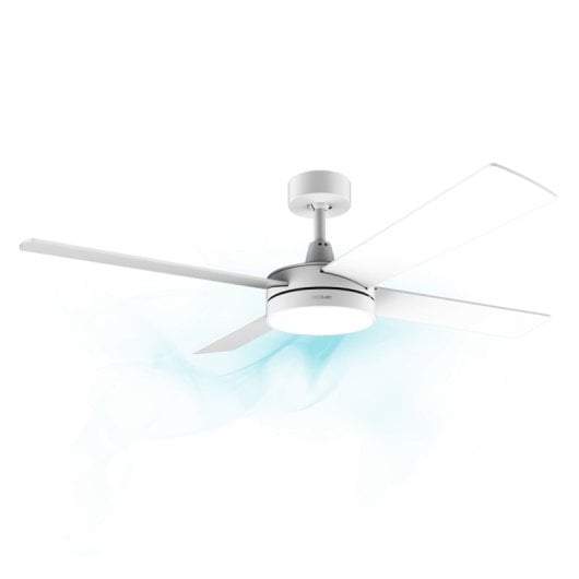 Ventilateur Cecotec EnergySilence Aero 5200 White Line LED 60W télécommande 52'' 4 pales