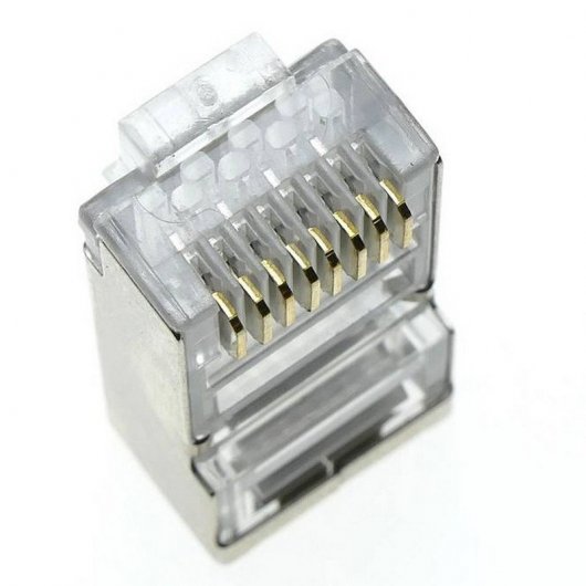 Lapara LA-4010226 Conector Macho RJ45 Cat 6 FTP con Guía (bolsa de 5 ud.)