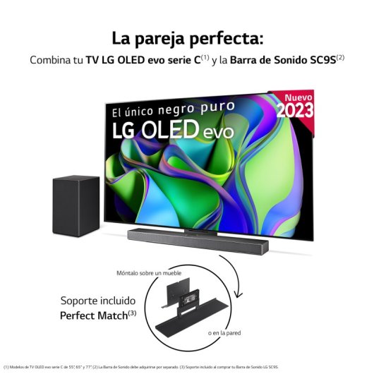 LG OLED77C34LA 77" OLED evo UltraHD 4K HDR10