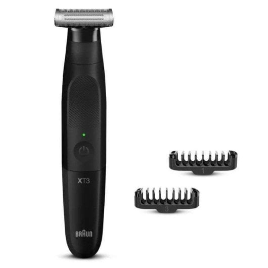 Regolabarba Corpo Braun Series X XT3100 Senza Filo 45min Impermeabile 3 Pettini
