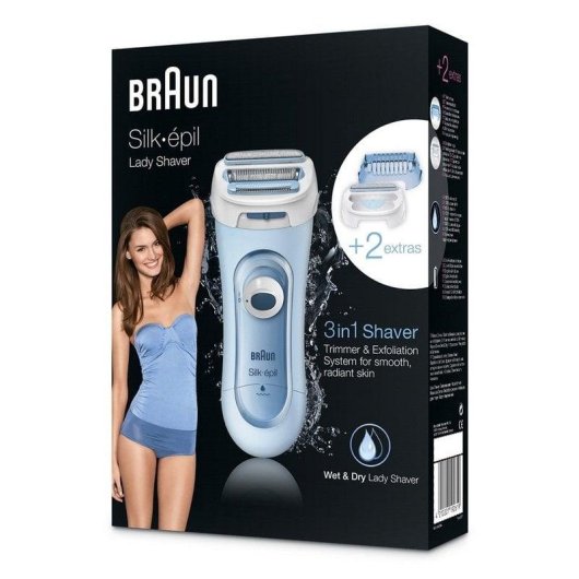 Damenrasierer Braun Silk-épil LS5160 Kabellos 1 Aufsatz Wet & Dry