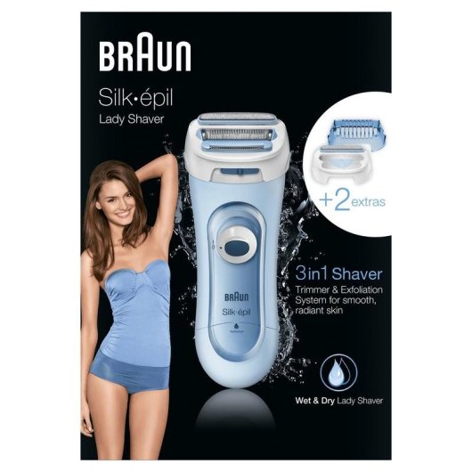 Damenrasierer Braun Silk-épil LS5160 Kabellos 1 Aufsatz Wet & Dry