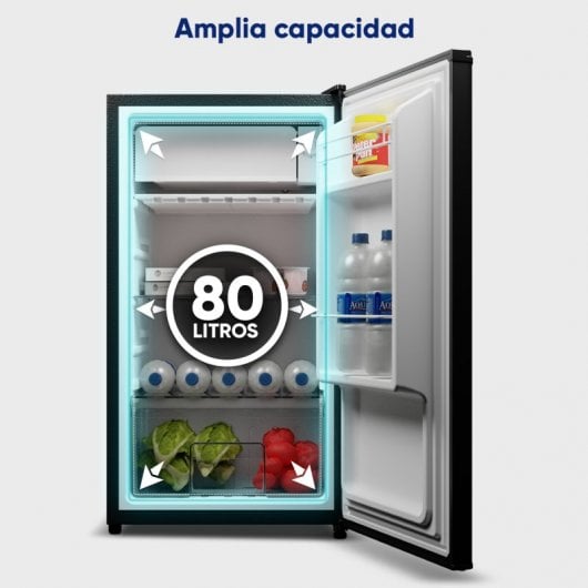 Frigorifero originale COOL&FREEZE MINI 80L Mini F nero