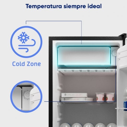 Frigorifero originale COOL&FREEZE MINI 80L Mini F nero