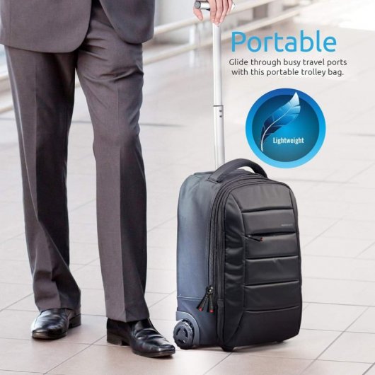 Promate Bizpack Mochila Trolley Antirrobo Impermeable para Portátil 15.6 Pulgadas