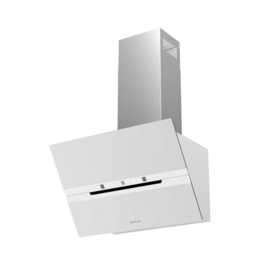 Hotte décorative Karactermania Bolero Flux DT 608010 60cm Blanc verre inox 800m3/h A++