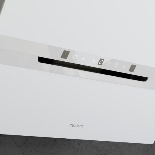 Hotte décorative Karactermania Bolero Flux DT 608010 60cm Blanc verre inox 800m3/h A++