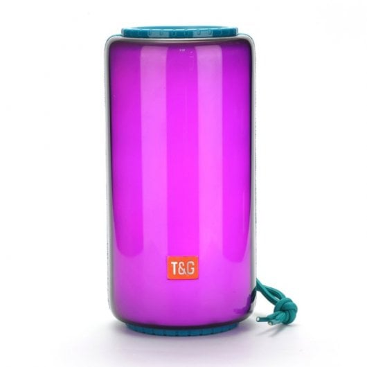 Klack 639 Altavoz Bluetooth 5.3 de 10W con Iluminación RGB Dinámica Azul Turquesa