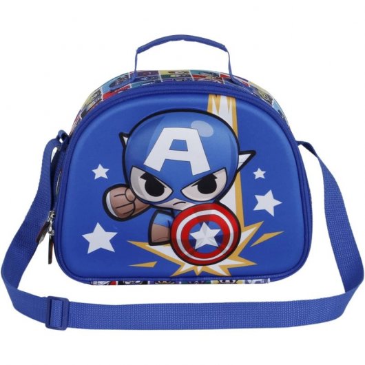 Karactermania 3D Captain America Punch Sac à lunch scolaire