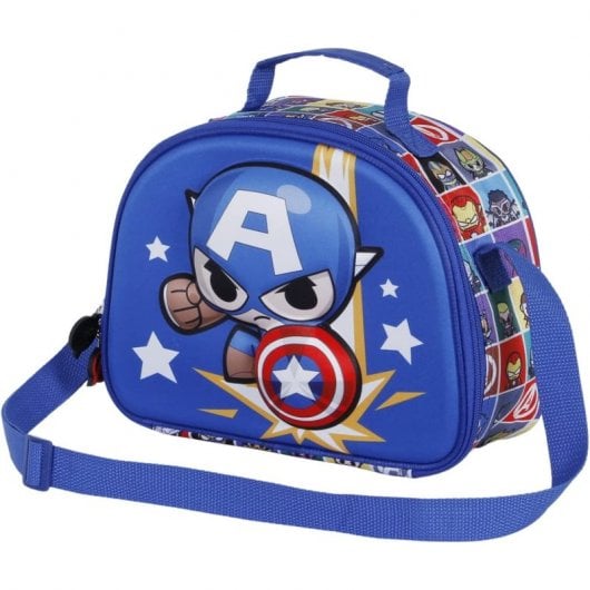 Karactermania 3D Captain America Punch Sac à lunch scolaire
