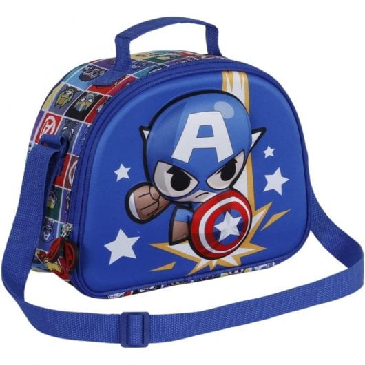 Karactermania 3D Captain America Punch Sac à lunch scolaire