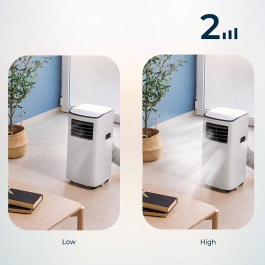 Cecotec ForceClima 7500 Soundless Connected Aire Acondicionado Portátil con Mando y WiFi 7000 BTU
