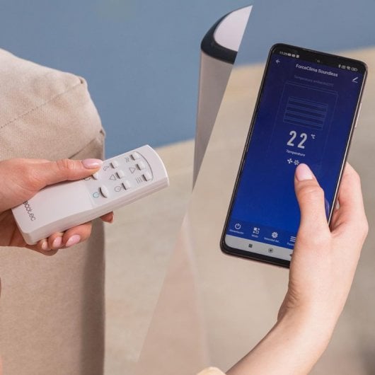 Cecotec ForceClima 7500 Soundless Connected Aire Acondicionado Portátil con Mando y WiFi 7000 BTU
