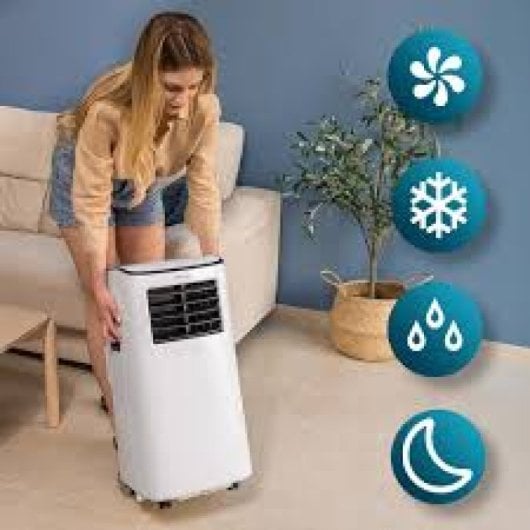 Cecotec ForceClima 7500 Soundless Connected Aire Acondicionado Portátil con Mando y WiFi 7000 BTU