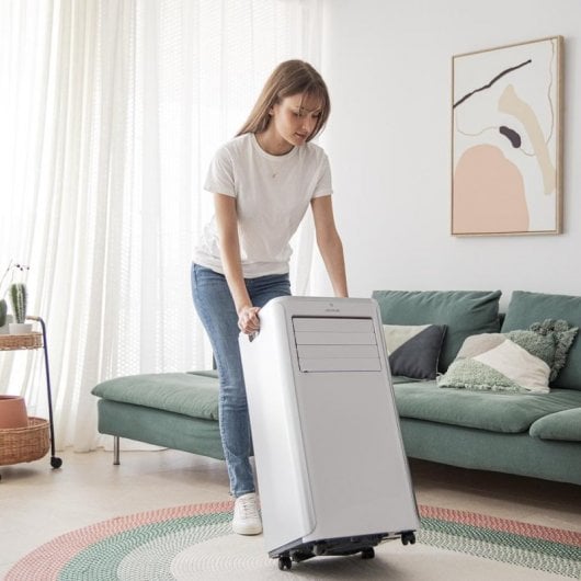 Cecotec ForceClima 9100 Soundless Aire Acondicionado Portátil con Mando a Distancia 9000 BTU