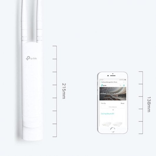 TP-Link EAP110-OUTDOOR Punto de Acceso Inalámbrico N a 300mbps para Exteriores
