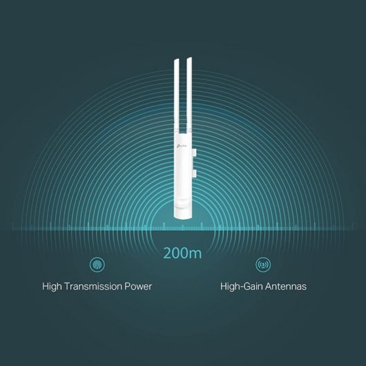 TP-Link EAP110-OUTDOOR Punto de Acceso Inalámbrico N a 300mbps para Exteriores