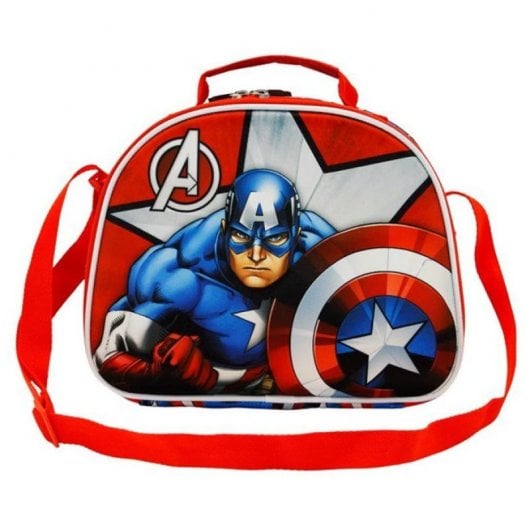 Karactermania 3D Captain America Gravity Sac à lunch scolaire