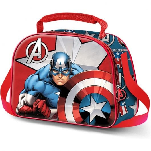 Karactermania 3D Captain America Gravity Sac à lunch scolaire