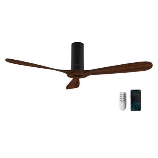 Ventilatore da soffitto Cecotec EnergySilence Aero 5500 Black Aqua Connected WiFi 40W Legno