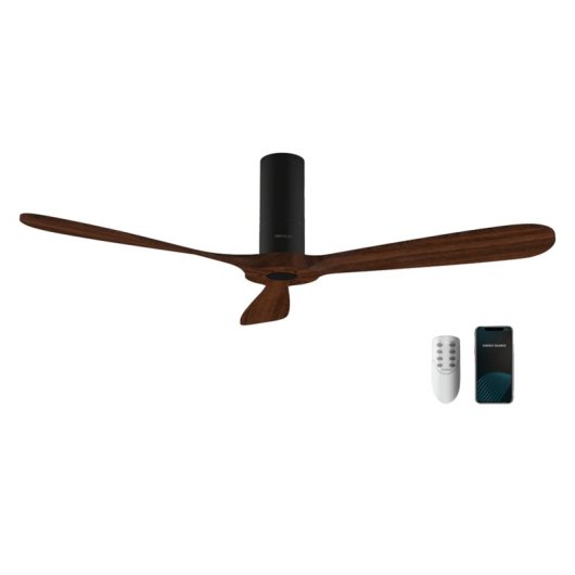 Ventilatore da soffitto Cecotec EnergySilence Aero 5500 Black Aqua Connected WiFi 40W Legno