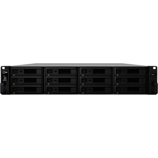 Synology RX1217RP boîtier de disques Rack (2 U) Noir, Gris