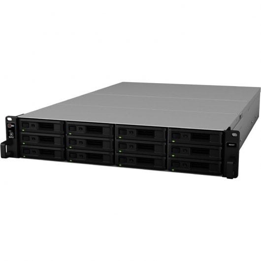 Synology RX1217RP boîtier de disques Rack (2 U) Noir, Gris