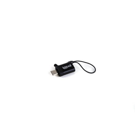 Adaptador USB OTG iggual Tipo C para USB-A 3.1 Preto Plug and Play