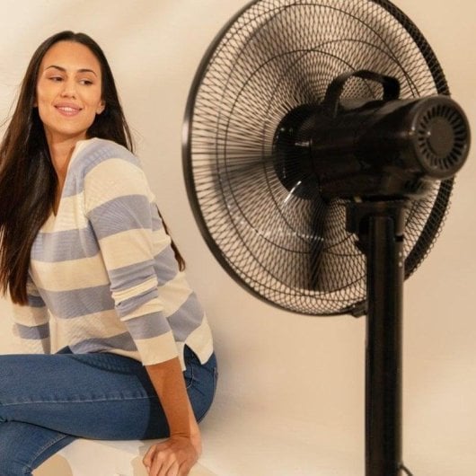 Ventoinha Cecotec EnergySilence 555 2 in 1 Smart XL 55W 16" 5 pás Oscilação Remoto Preto