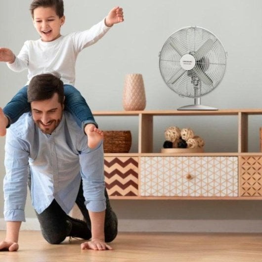 Ventilatore Cecotec EnergySilence 610 SteelDesk 40W acciaio 3 velocità 30cm oscillante