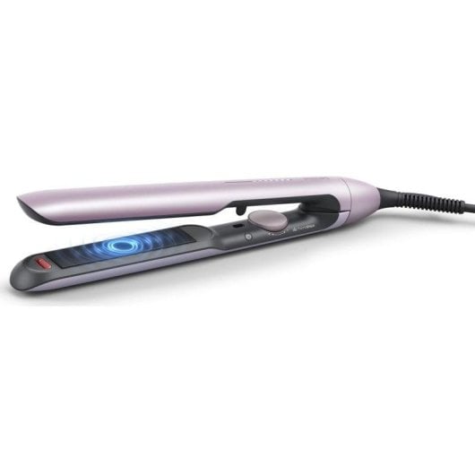 Prancha de Cabelo Cerâmica Philips 5000 Series BHS530/00 230ºC 12 Configurações Iónica Prata