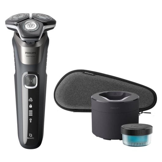 Rasoio Elettrico Viso Philips Shaver Series 5000 S5887/50 Senza Filo 60min Funzionamento a Umido 3 Testine Ricarica Rapida
