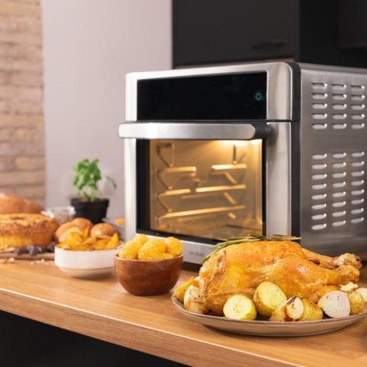 Horno Sobremesa Cecotec Bake&Fry 3000 Touch Steel 30L 1600W AirFryer Acero Inox