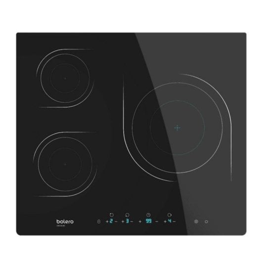 Placa Cecotec Bolero Squad V 3000 Vitroceramica 3 Zone Touch 59cm Nera