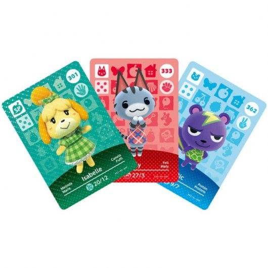 Nintendo Amiibo Pack 3 Carte Animal Crossing Serie 4