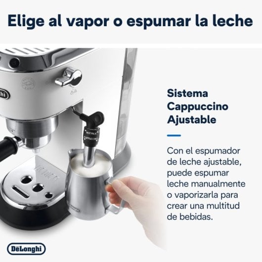 DeLonghi Magnifica Evo Cafetera Superautomática con Depósito de Leche 15 Bares Molinillo Integrado Titanio/Negra