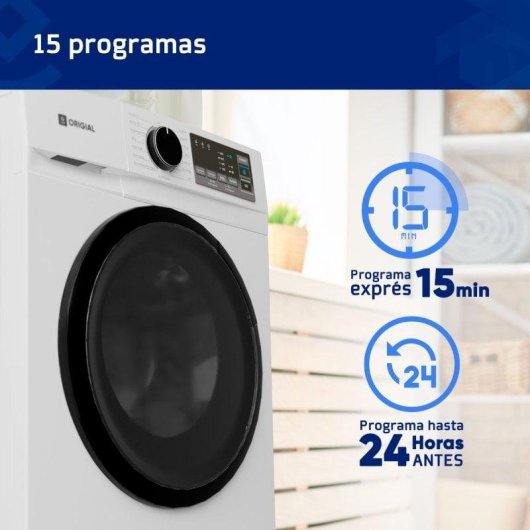 Origial Prowash 10 Kg Inverter Slim Lavadora Carga Frontal A Blanca