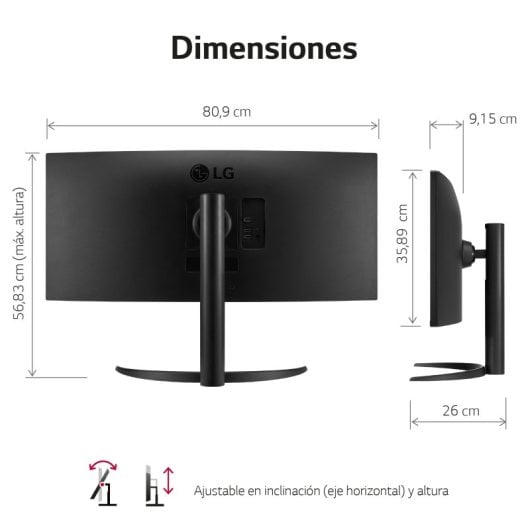 LG 34WP65CP-B 34" LED UWQHD 160Hz FreeSync Premium Curved