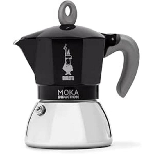 Cafetera Italiana Bialetti Moka Induction 0,28L 6 Tassen Aluminium Edelstahl Induktion