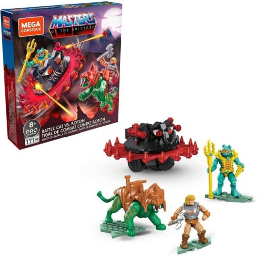 Set de Construcción Mega Construx Masters of the Universe Roton con Battle Cat y 2 Figuras
