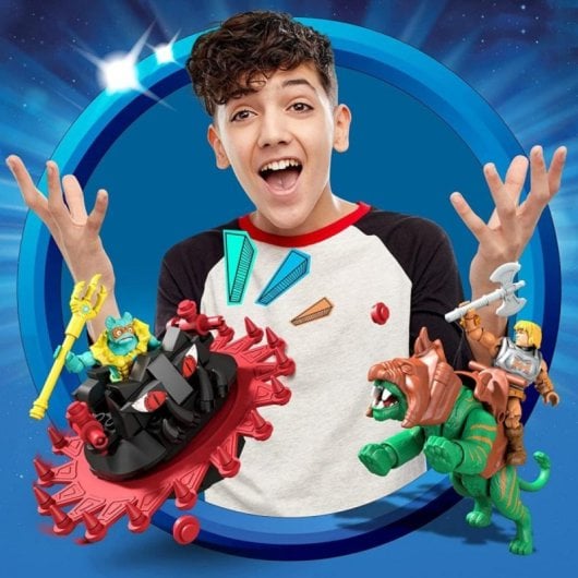 Set de Construcción Mega Construx Masters of the Universe Roton con Battle Cat y 2 Figuras