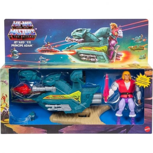 Mattel Masters del Universo Origins Prince Adam with Sky Sled