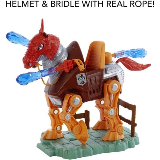 Sammlerstück Stridor He-Man 19 Gelenke 17,78 cm x 26,67 cm Roboterpferd mit Zubehör