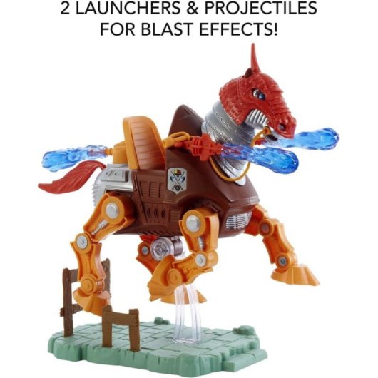 Sammlerstück Stridor He-Man 19 Gelenke 17,78 cm x 26,67 cm Roboterpferd mit Zubehör