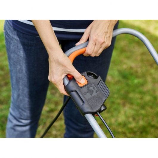 Black & Decker BEMW351-QS tondeuse à gazon Marcher derrière un tracteur tondeuse Noir, Orange
